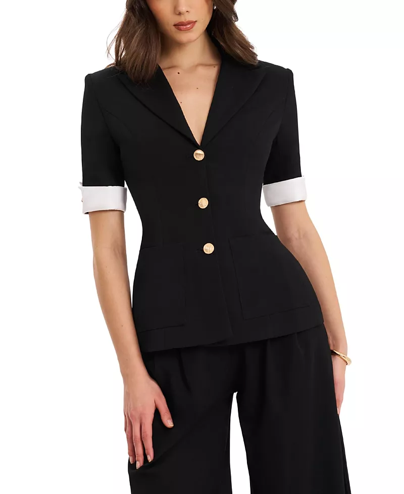 Miss Circle Aleena Short Sleeve Business Casual Blazer