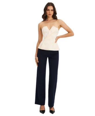  Yanin Low-Rise Straight Leg Pants