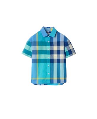 Boys' Check Cotton Shirt - Baby, Little Kid, Big Kid