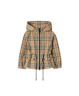 Girls' Check Nylon Hooded Jacket - Baby, Little Kid, Big Kid