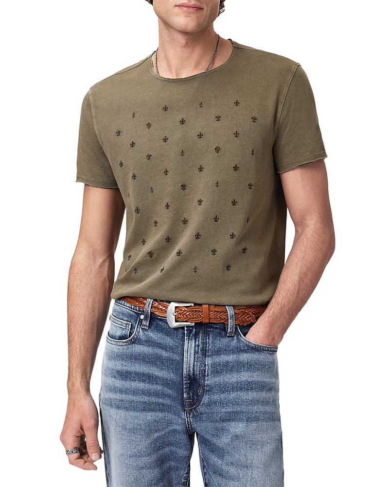 John Varvatos Fleur De Lis Crewneck T-Shirt