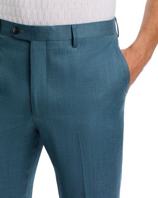 Dusty Green Solid Suit Pants