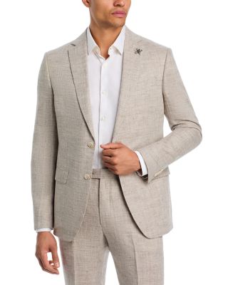 M&eacute;lange Linen Suit Jacket