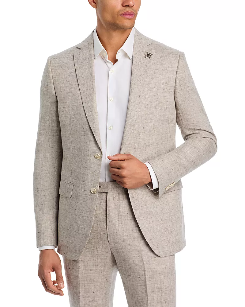 John Varvatos Star Usa Melange Linen Suit Jacket