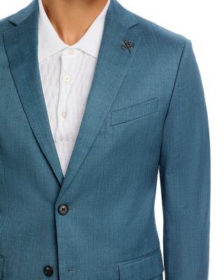 Dusty Green Solid Suit Jacket