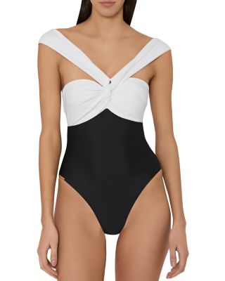 Betsy Color Block One Piece Swimsuit
