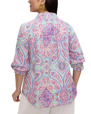 Olivia 3/4 Sleeve Paisley Shirt