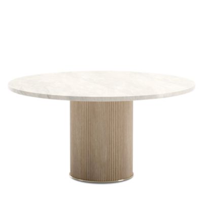 Rhythm Round Stone Top Dining Table