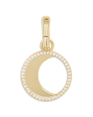 Charms Pav&eacute; Moon Charm