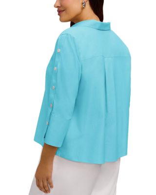 Lainey 3/4 Sleeve Popover Blouse