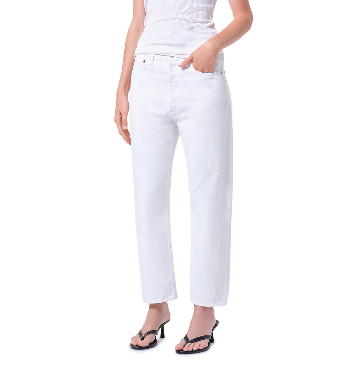 Agolde 90's Crop Mid Rise Loose Jeans
