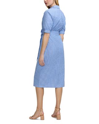 Esther Elbow Sleeve Stripe Dress