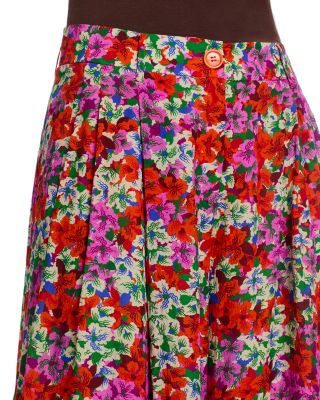 Printed Wide Leg Pants