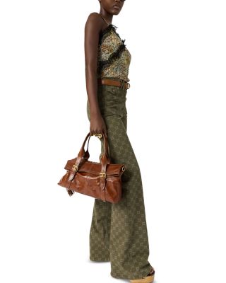 Anna Mid Rise Jeans in Khaki Green