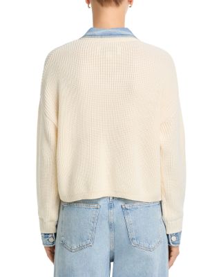 Denim Trim Sweater