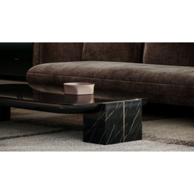 Overlap Rectangle Cocktail Table, Dark