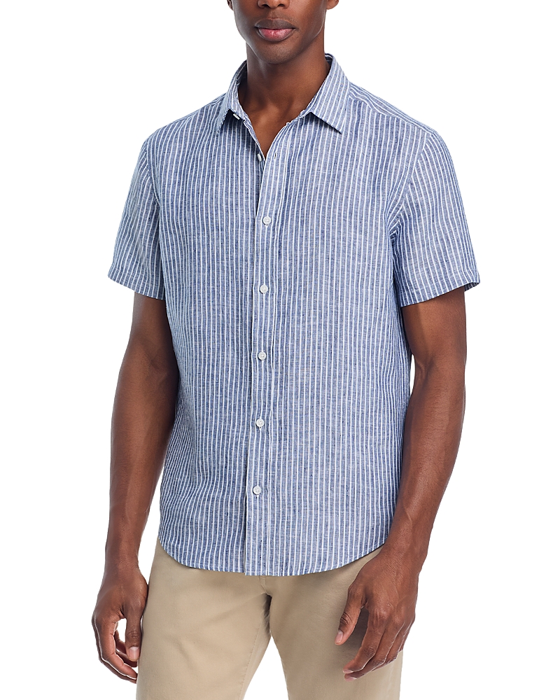 The Men's Store at Bloomingdale's Linen Banker Stripe Shirt