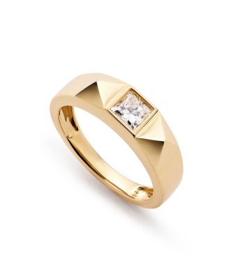 Solid Yellow Gold Lab-Grown Diamond Equinox Ring