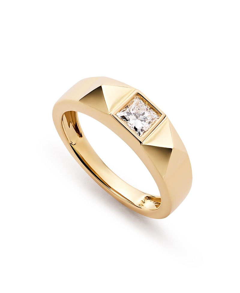 Ana Luisa Solid Yellow Gold Lab-Grown Diamond Equinox Ring