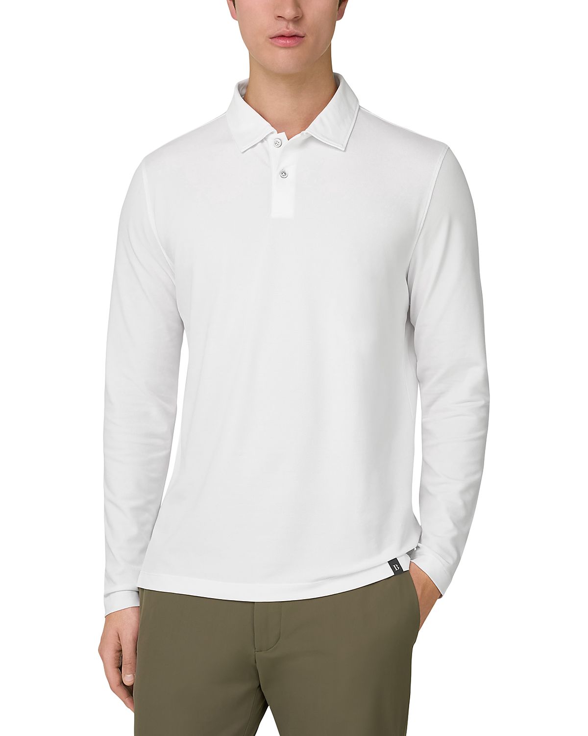 Boggi Milano High Performance Pique Polo Shirt with S Cafe Yarn