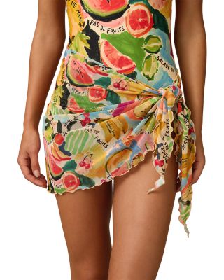 Tropique Salade Mesh Sarong Swim Cover-Up