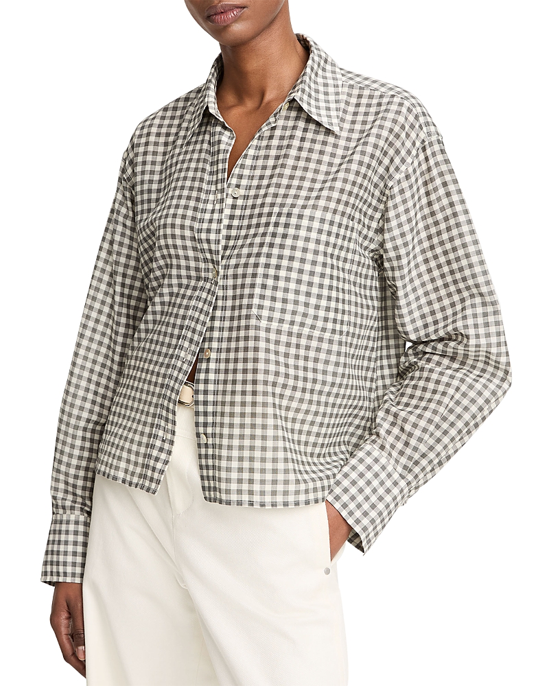 Vince Cropped Long Sleeve Shirt