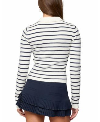 Loreen Striped Knit Cardigan