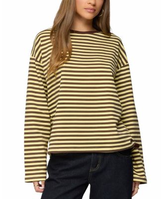 Jodie Oversized Striped Long Sleeve Top