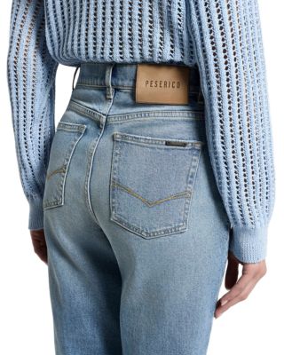 Low Rise Straight Crop Jeans in Ink