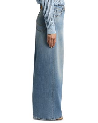 Low Rise Wide Leg Jeans in Ink