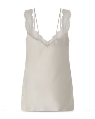 Lydia Lace Trim Sleeveless Top