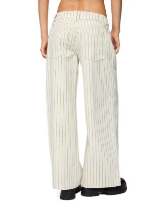  Petite Cory Striped Low Rise Colored Wash Jeans