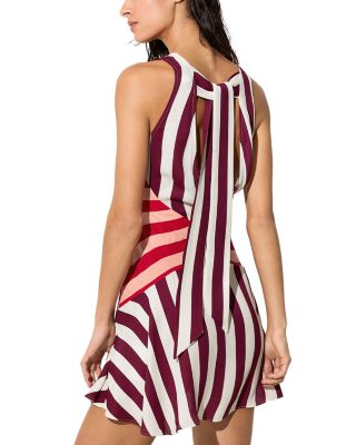 Esme Printed Stripe Flippy Dress
