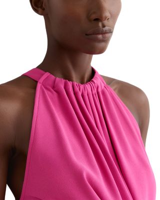 Maeve Drape Detail Occasion Midi Dress