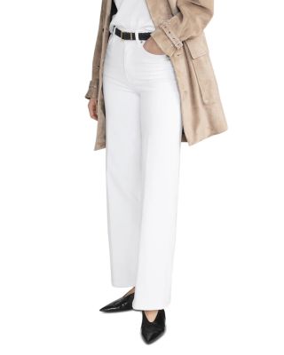 Le Slim Low Rise Palazzo Jeans in White