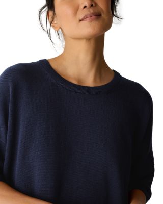 Crewneck Elbow Sleeve Sweater