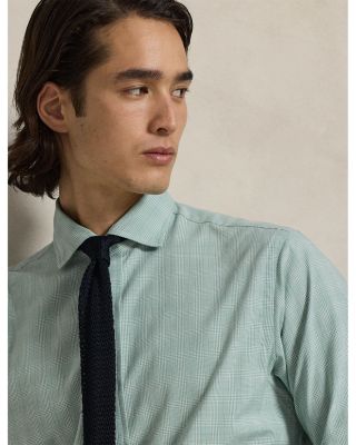 Classic Fit Glen Plaid Poplin Shirt