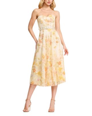 Mabel Sweetheart Bustier Belted Tea Dress