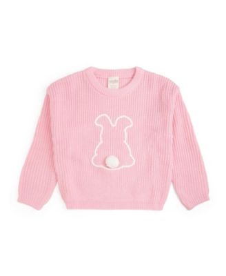 Girls' Easter Bunny Knit Sweater - Baby, Little Kid