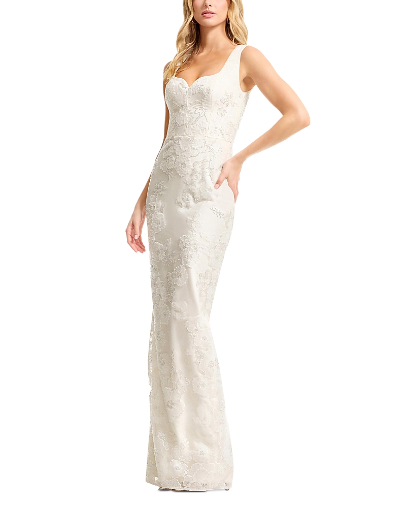 Dress the Population Goldie Floral Sheath Gown