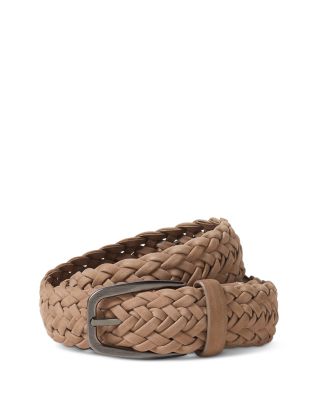 Men's Braided Nubuck Belt