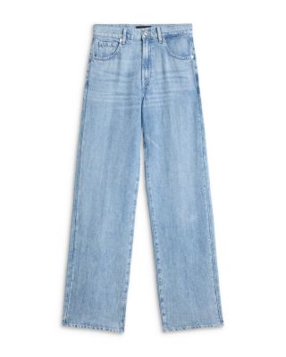 High Rise Stovepipe Straight Jeans in Iris