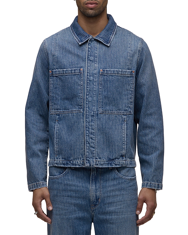 Hudson Striped Denim Work Jacket