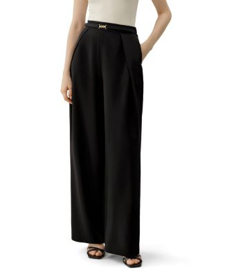  Stretch Heavy-Weight Crepe Wide-Leg Pant