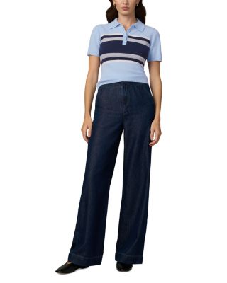 The Cashmere Short Sleeve Rugby Polo Sweater