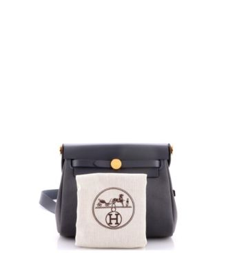 20 Herbag Zip Toile and Leather