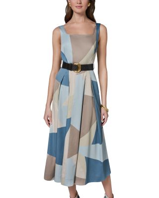 Cotton Stretch Midi Dress