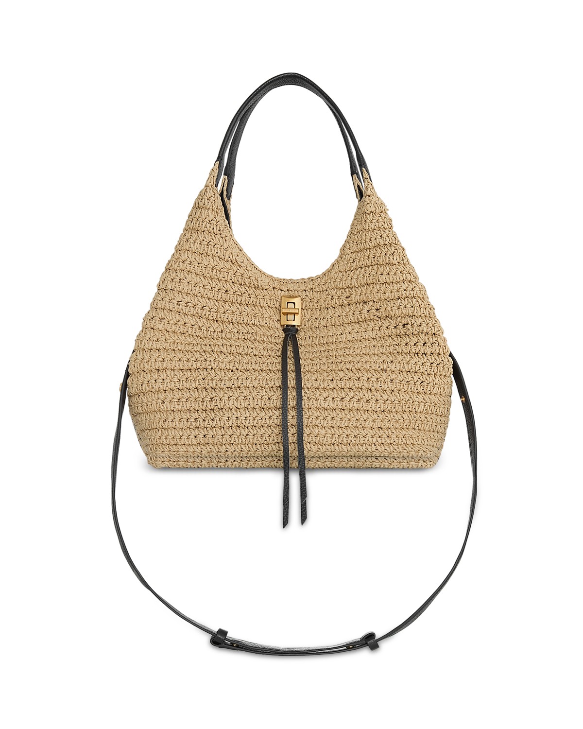 Darren Carrysome Medium Raffia Satchel