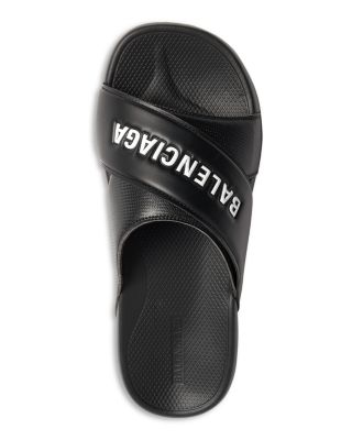 Men's Crisscross Logo Slides
