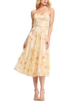 Mabel Sweetheart Bustier Belted Tea Dress